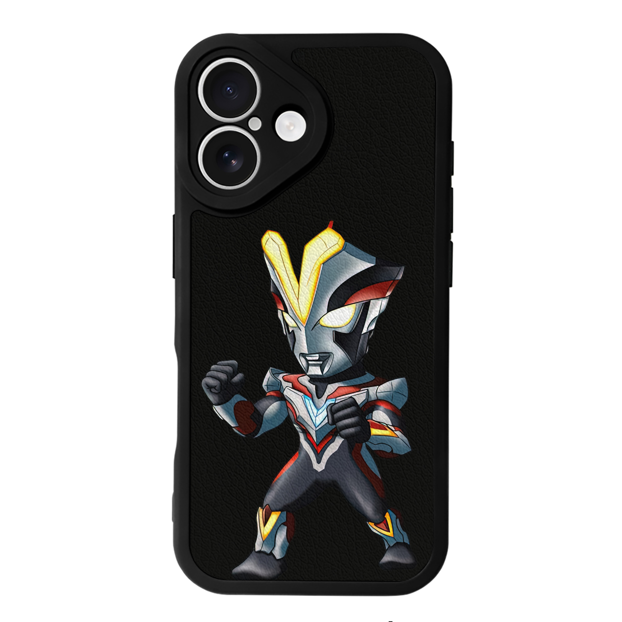 （画像用） ウルトラマン Ultraman 【iPhone 16シリーズ対応】シリコンスマホケース（レザー調） 材質：シリコン